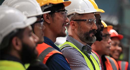 engineer team full skill quality for maintenance and training in industry factory worker , warehouse